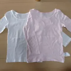 UNIQLO 長袖コットンフライスインナー 110cm 2枚セット