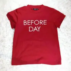 INGNI (M) イング トップス 半袖 Tシャツ 刺繍 ワインレッド