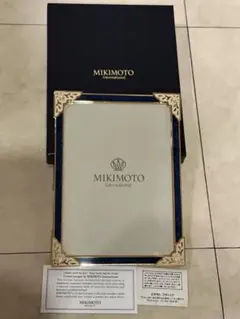 新品未使用 ミキモト mikimoto 銀製 パール付き写真立て フォト
