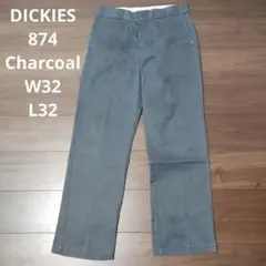 古着 dickies 874 チャコール W32 ディッキーズ ワーク チノパン