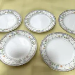 ⭐️ノリタケ　花柄の円形皿 5枚セット　⭐️