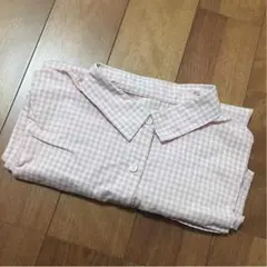 ピンクギンガムチェックシャツ☆