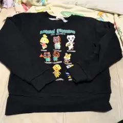 Animal Crossing トレーナー ブラック 140