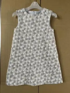 Tartine et Chocolat 花柄刺繍 ノースリーブワンピース