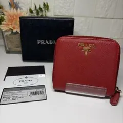 ✨未使用展示品・箱付き✨ PRADA ミニ財布 サフィアーノレザー L字 
