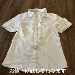 GLACIER ・フリル／パフスリーブ・ブラウス・Mのサムネイル
