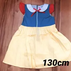 【新品】130 白雪姫 なりきりワンピース ディズニー 女の子 半袖