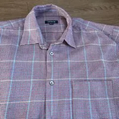 メンズ　冬用長袖ワイシャツ　L ワインレッド