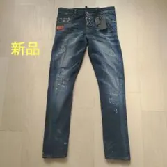 ディースクエアード　Dsquared2　ジーンズ新品未使用ダメージ、ペイント加工