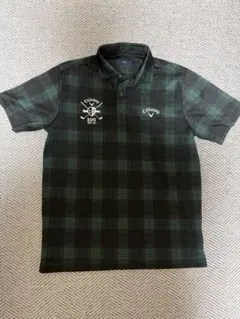 Callaway チェック柄ポロシャツ　L size