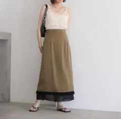 SELECT MOCA 裾シアーフリンジスカートのサムネイル