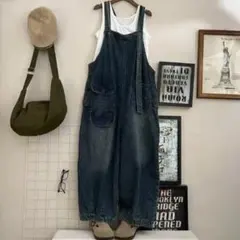 サロペットデニム