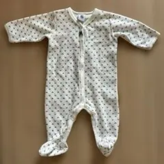 中古品！【プチバトー】足つき花柄ロンパース 6m/67cm