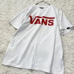 バンズ VANS Tシャツ ロゴ コットン M 半袖 ユニセックス 綿100 白