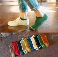 WA08 男女兼用 10足組 ソックス 学生 スニーカー 大人用 人 [zzj]