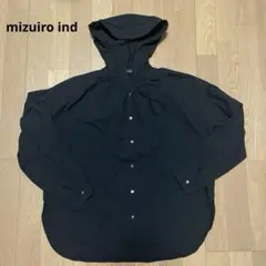日本製【mizuiroind】ミズイロインド デザインブラウス フード付 