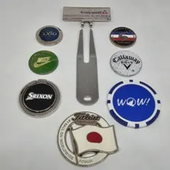 ゴルフマーカー セット　グリーンフォーク付きのサムネイル