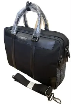 新品 バーバリー ビジネスバッグ 2way 2層式 ノバチェック レザー 黒