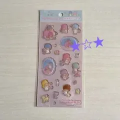 キキララ　リトルツインスターズ　キラぷくシール