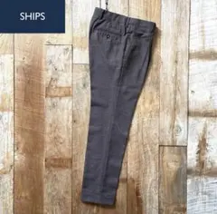 SHIPS シルク混 テーパード ウール スラックス パンツ 48 春夏のサムネイル