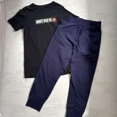 Nike JUST DO IT. Tシャツ＋ユニクロ150パンツセット