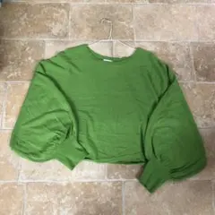 ❣️LEPSIM グリーン バルーンスリーブ ニット新品在庫あり❣️推しカラー