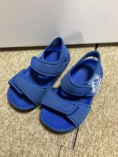 adidas サンダル 青 14cm