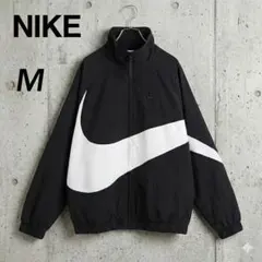 NIKE ナイキビッグスウォッシュ ナイロンジャケット M 黒白
