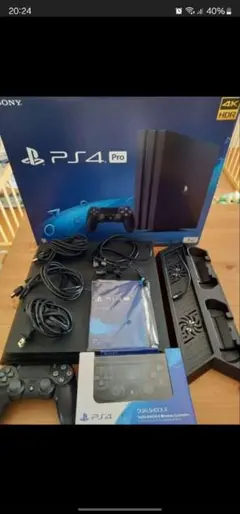 PS4 Pro 本体 + DualShock 4 + 冷却スタンド