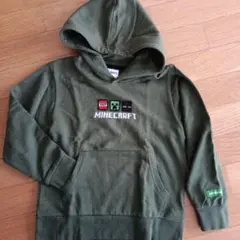 Minecraft フード付きトレーナー オリーブグリーン
