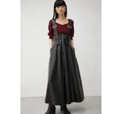 最終価格！AZUL by moussy❤︎フェイクレザージャンパースカート⭐︎超美品
