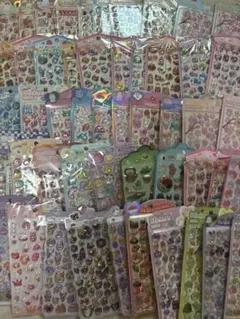 キャラクター シール　ご褒美シール　　ぷっくりシール　立体シール　大容量　硬い