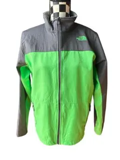 THE NORTH FACE マウンテンパーカー キッズ グリーン/グレー