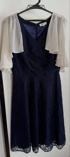 【美品】Amora Grace ネイビー レースドレス パーティードレス