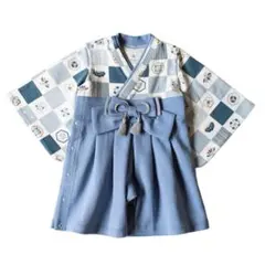 mocmof ベビー袴 80cm 袴ロンパース