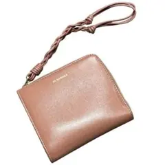 JIL SANDER ジルサンダー　L字　ファスナーウォレット ピンクベージュ JIL SANDER ジルサンダー L字 ファスナーウォレット ピンクベージュ