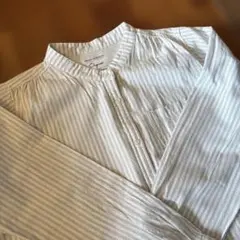 SELF+SERVICE ストライプ シャツワンピース