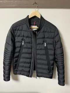 美品　モンクレール　AMIOT アミオット　ライダース　ダウン　黒4D170 美品 モンクレール AMIOT アミオット ライダース ダウン 黒4D170