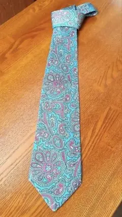 CHANEL シャネル ペイズリー柄 シルクネクタイ