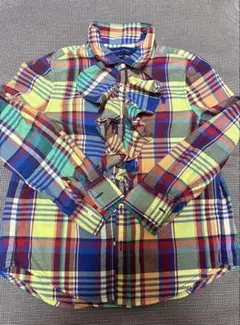 Ralph Lauren キッズチェック柄長袖シャツ