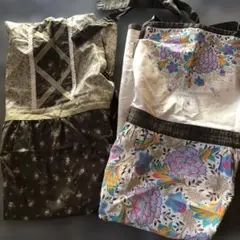 日本製　花柄エプロンセット