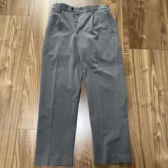 UNIQLO メンズ タックワイドパンツ S グレー