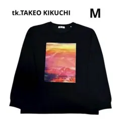 美品 tk.TAKEO KIKUCHI サンセットフォトロンTee 長袖プリント