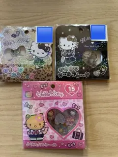 Hello Kitty 日焼けクリスタルシール 15枚入り