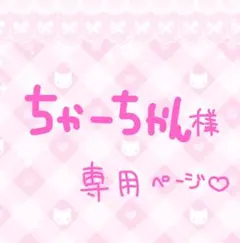 ちゃーちゃん 様専用ページ♡