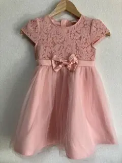 ピンク レース ドレス 半袖ワンピース SHEIN 7Y（110〜120サイズ）