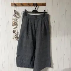 ガウチョパンツ チェック