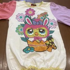 GRAND GROUND ウサギ柄長袖カットソー S