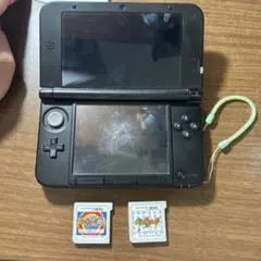ニンテンドー3DS LL 青 ゲームソフト2本付 妖怪ウォッチ 妖怪ウォッチ真打