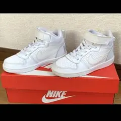 NIKE 17cm コートバーロウ ホワイト キッズ スニーカー